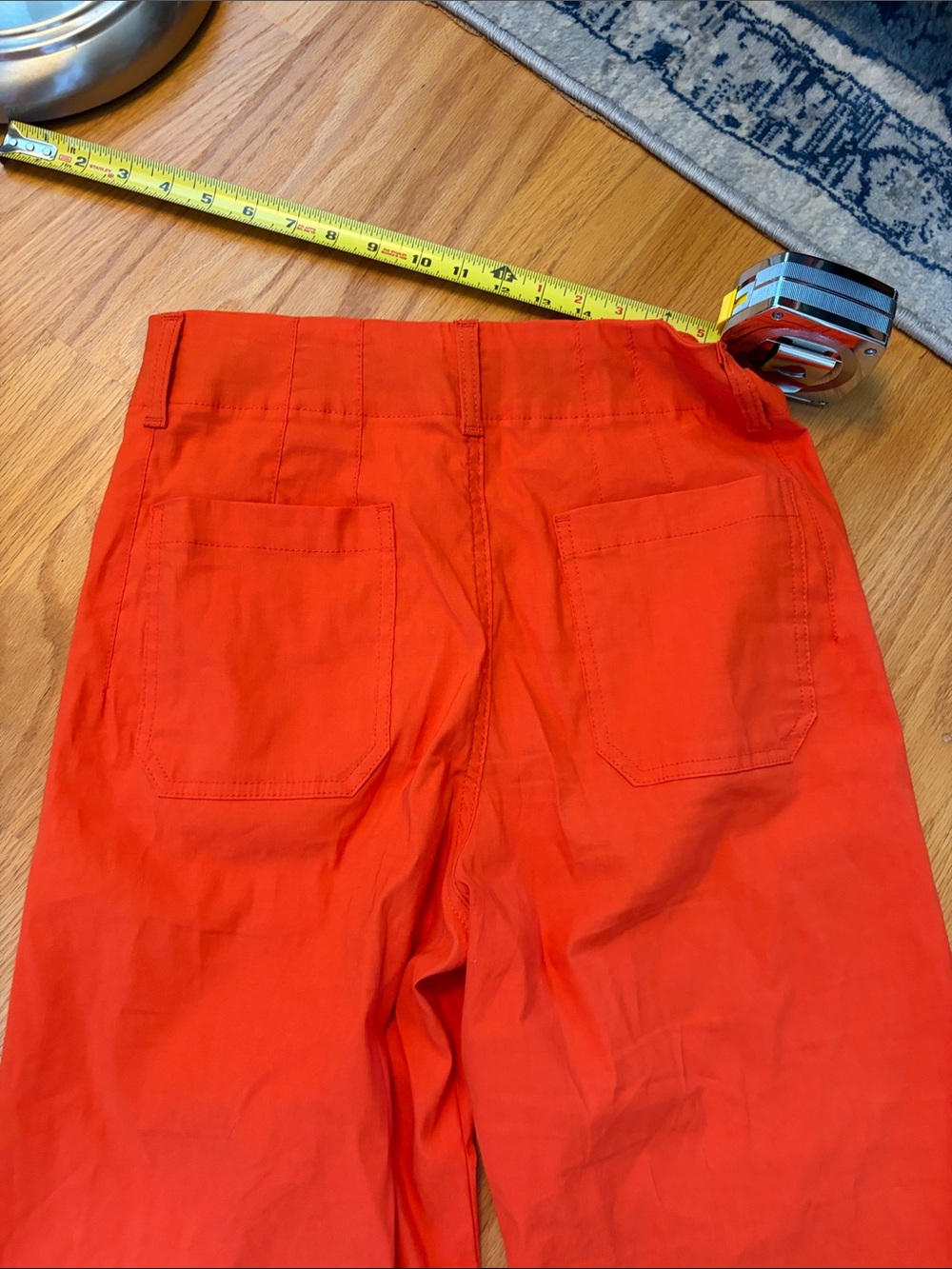 Maeve by Anthropologie The Colette wide leg pant size 29 Orange - Picture 6 of 11